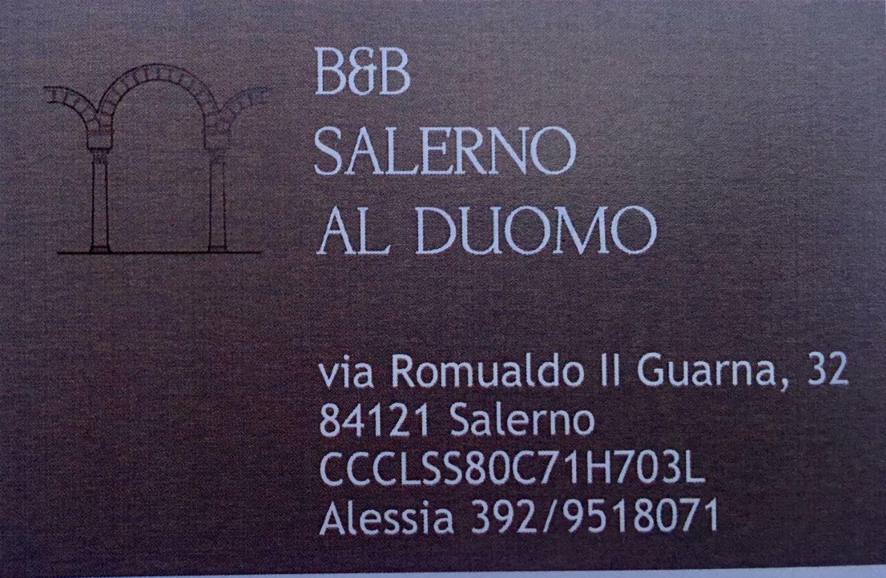 B&B Salerno Al Duomo מראה חיצוני תמונה